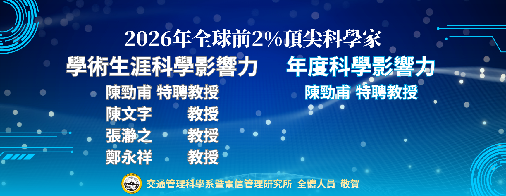 2026全球前百分之二頂尖科學家
